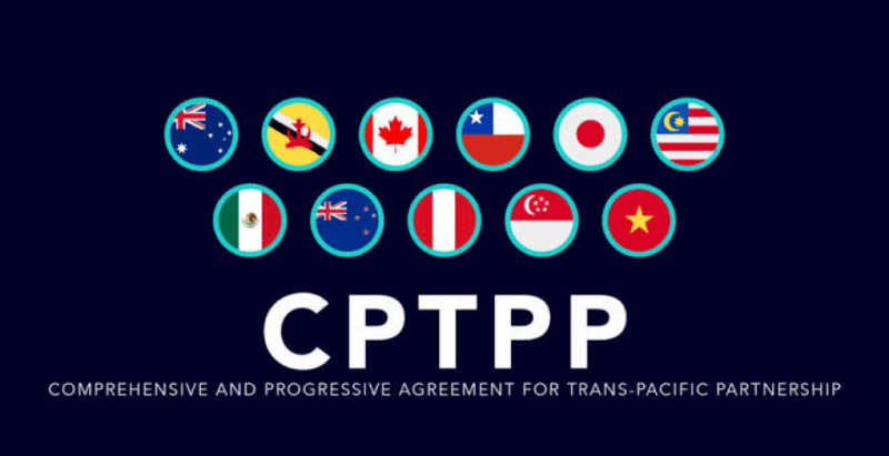 Which countries are in the CPTPP and RCEP trade agreements and which want  in?